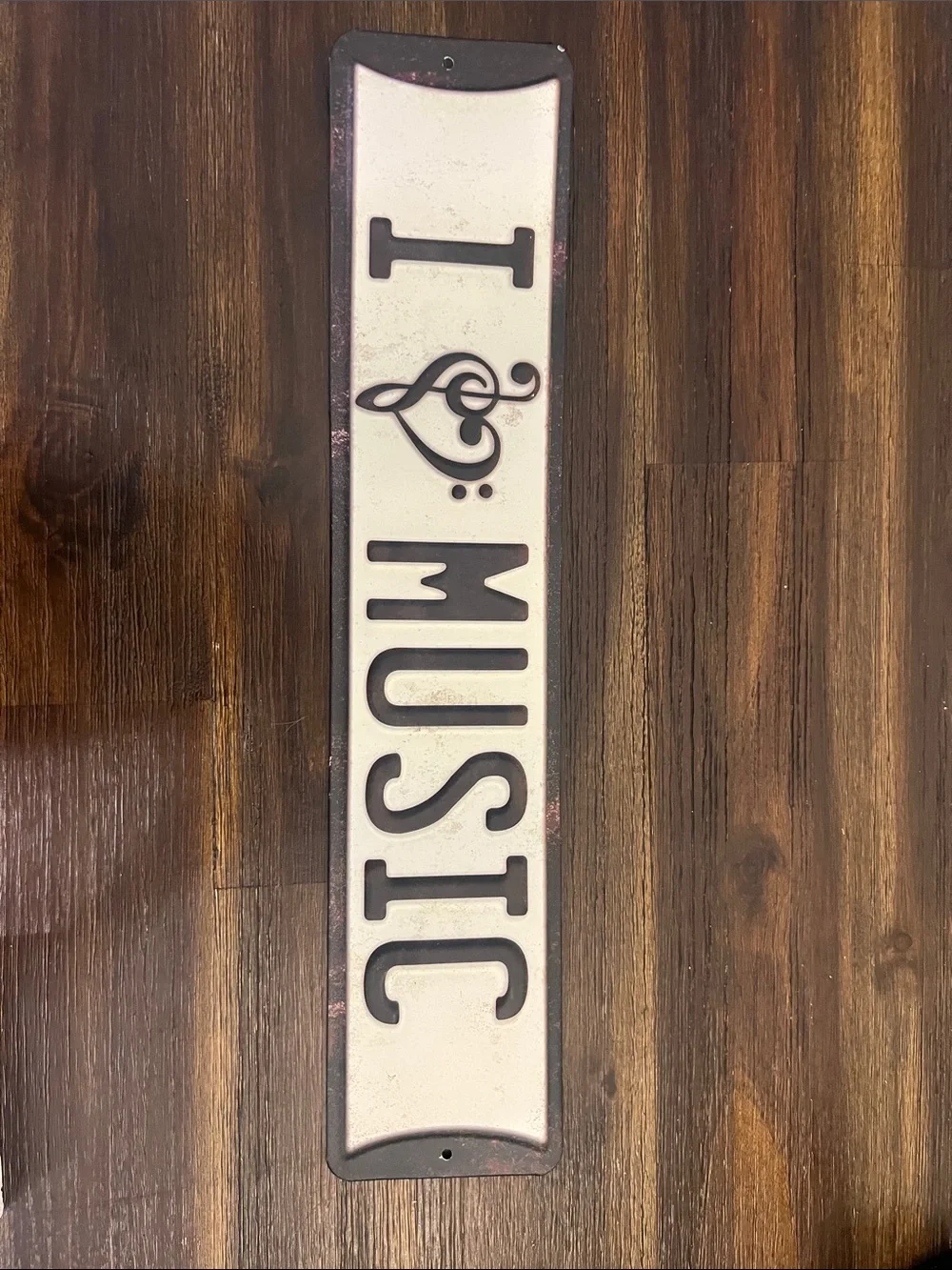 White Rustic Treble Clef & Music Note Wall Hook Set